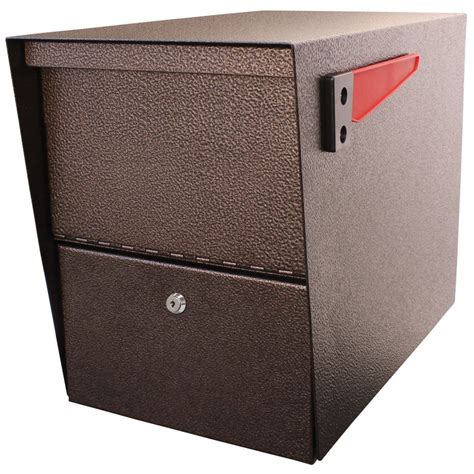 This USPS Approved extra-large capacity security mailbox features patent-pending "Mail Shield" technology. . Mail boss package master